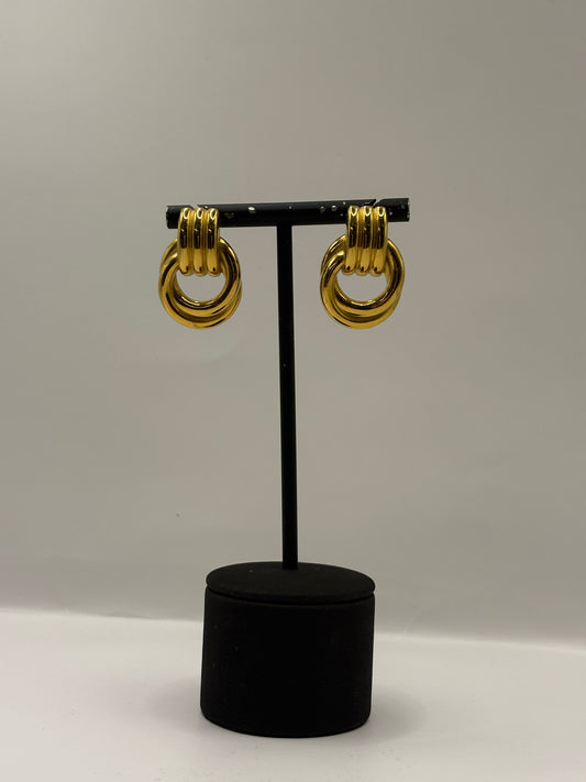 Elegant Gold-Plated Stainless Steel Earrings | Hypoallergenic & Tarnish-Resistant