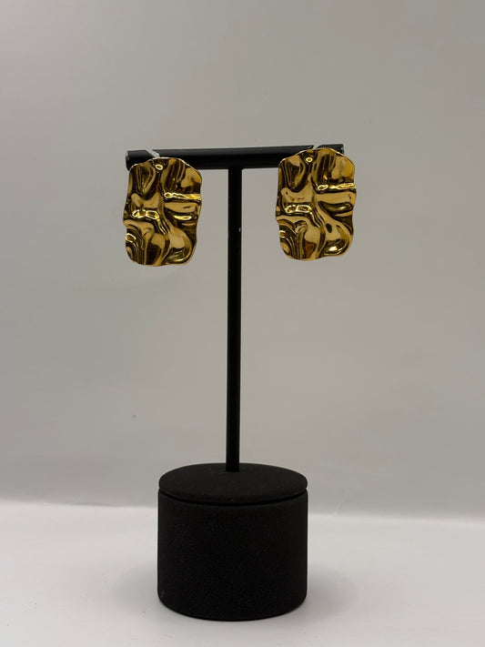 Elegant Gold-Plated Stainless Steel Earrings | Hypoallergenic & Tarnish-Resistant