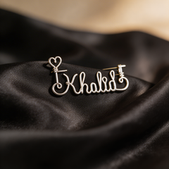 Custom Name Brooches – Personalized Wire Brooch Jewelry in Dubai