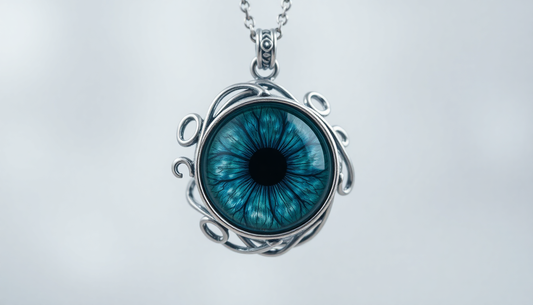 Capture Your Gaze: Unveiling the Beauty of a Custom Eye Iris Necklace