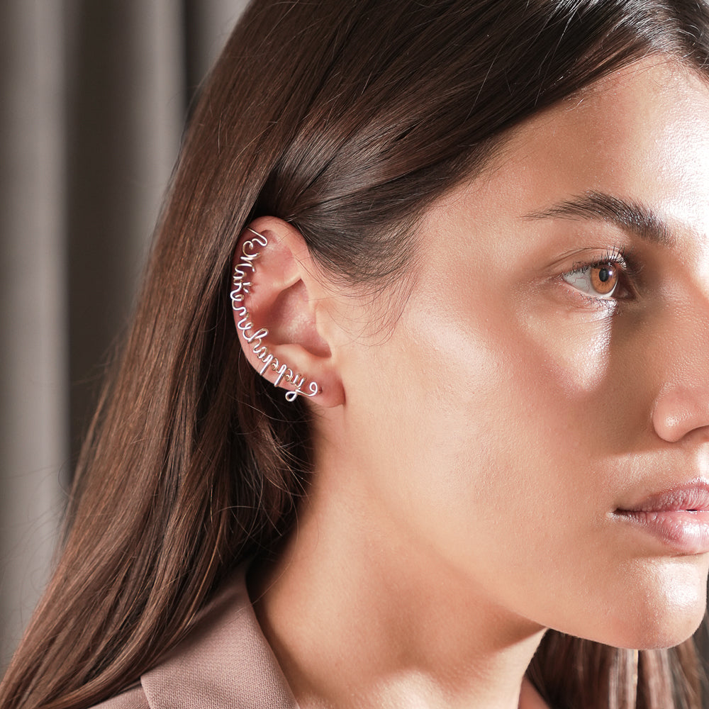 Custom 14k Gold Filled Naming Earing | Personalized Birthday & Gift Jewelry