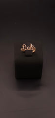 Customized Name Ring | 14K Gold Filled Adjustable Ring | 14k Gold Filled | Italian Silver| Rose Gold