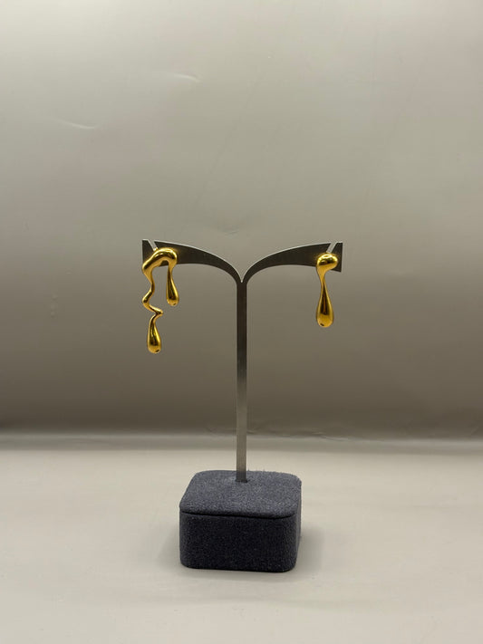 Elegant Gold-Plated Stainless Steel Earrings | Hypoallergenic & Tarnish-Resistant