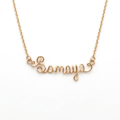 Customised Name Pendant | 14k gold | 925 Italian Silver | Rose Gold Filled