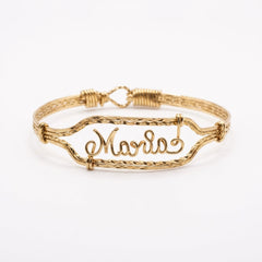 Custom Nameplate Bracelet | 14K Gold Filled Bracelet | Italian Silver