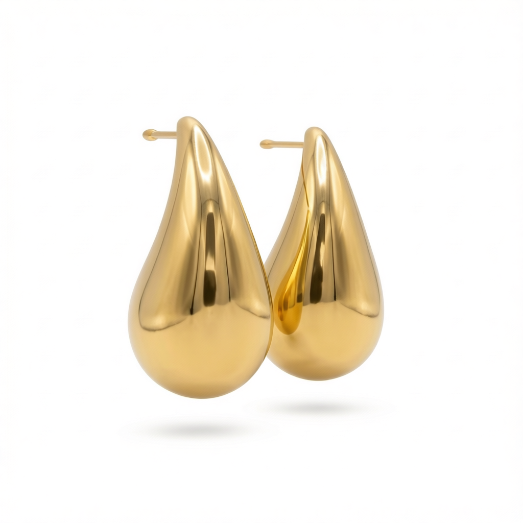 Elegant Gold-Plated Stainless Steel Earrings | Hypoallergenic & Tarnish-Resistant | Earings For Woman