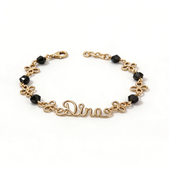 Hexa Crystal Name Bracelet | Handcrafted Bracelets with Six Sparkling Crystals